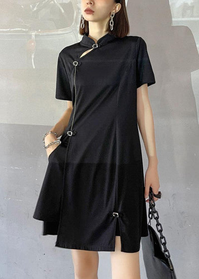 2021 New Summer black Dress + hot pants two piece set - bagstylebliss
