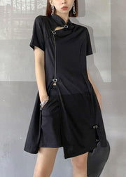 2021 New Summer black Dress + hot pants two piece set - bagstylebliss