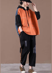 2021 New Women's Loose Large Orange Suit - bagstylebliss