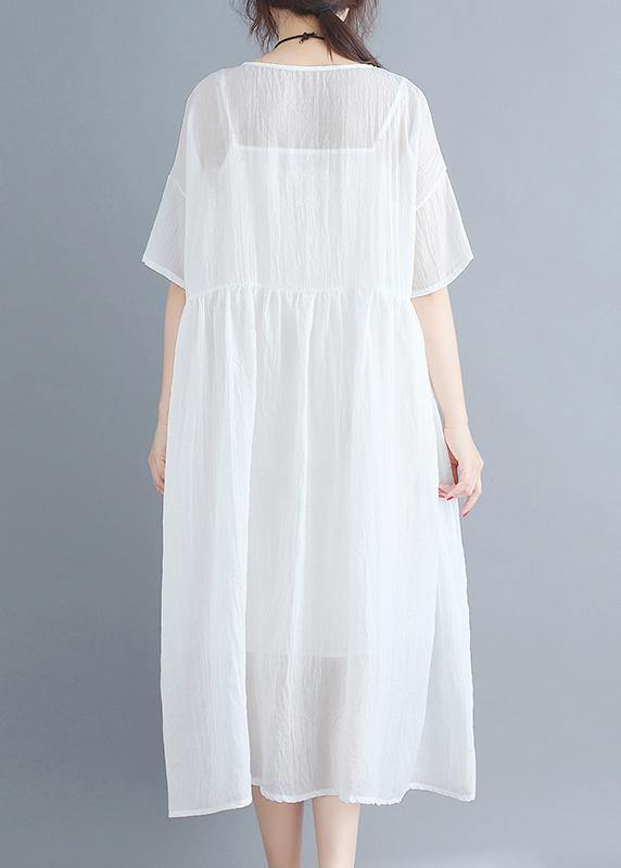 2021 Summer White Two-piece White Dress - bagstylebliss
