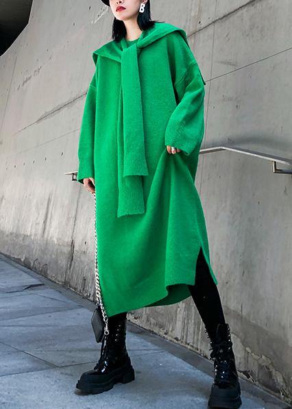 Aesthetic two pieces o neck Sweater outfits Quotes green Hipster sweater dresses - bagstylebliss