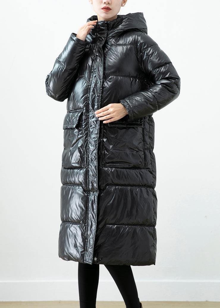 Art Black Hooded Duck Down Canada Goose Jacket Winter