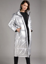 Art Grey zippered slim fit Winter Duck Down Canada down coat