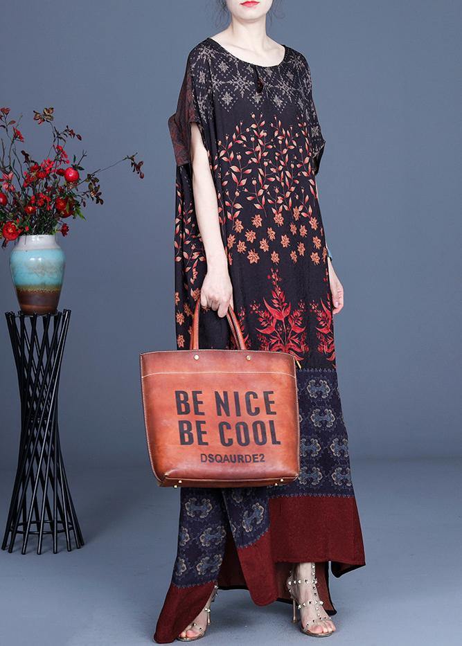 Art Silk Print Patchwork Mid Dress Summer - bagstylebliss