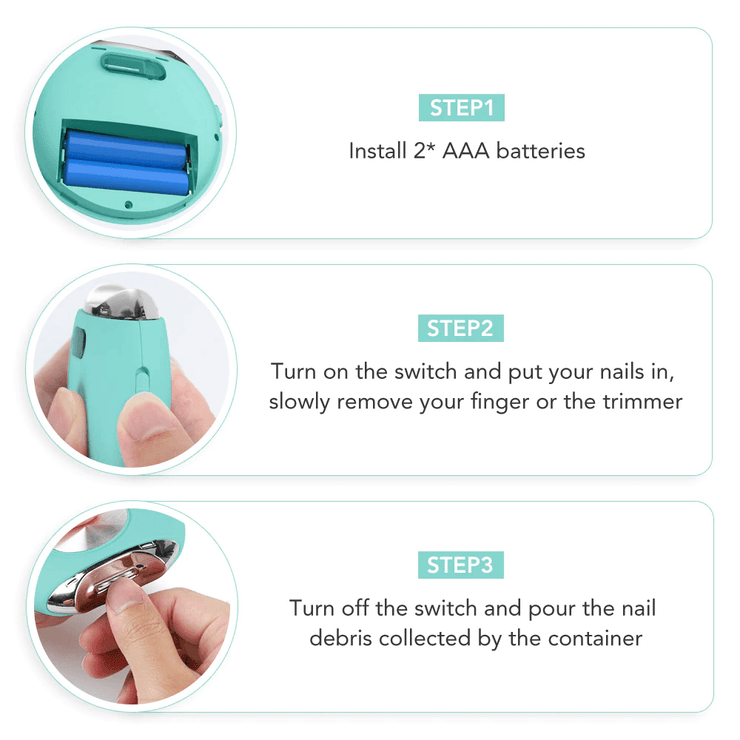 Friendly With Poor Eyesight Person-Electric Automatic Nail Clipper Cutter Trimmer Nail Cutter Manicure Pedicure Clipper Nail Trimmer Scissors Infant Grooming Tools - bagstylebliss