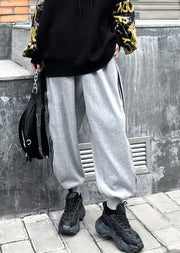 Autumn and winter heavy casual grey sports pants women's loose Harem Pants - bagstylebliss
