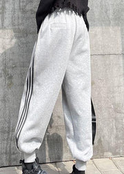 Autumn and winter heavy casual grey sports pants women's loose Harem Pants - bagstylebliss