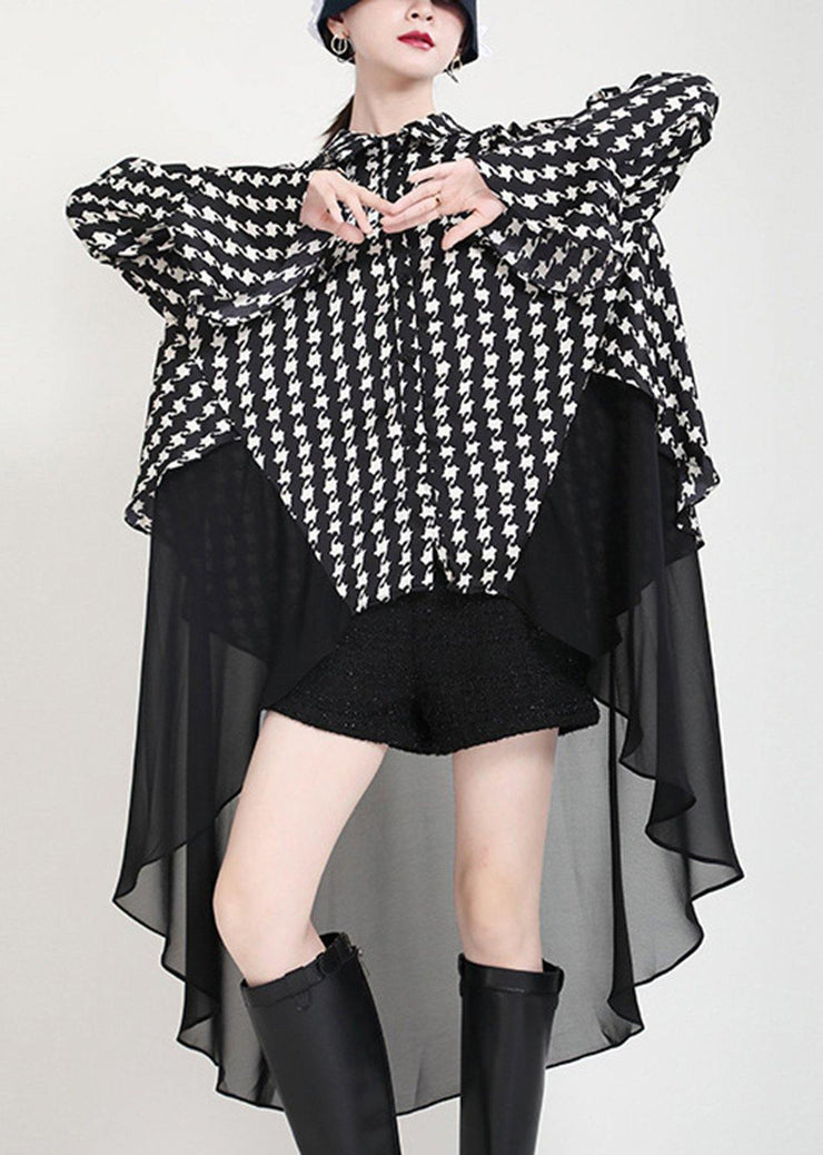 Beautiful Black Print flare sleeve Chiffon Jacket Summer - bagstylebliss