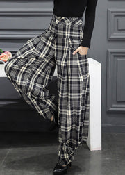 Beautiful Plaid Pockets Cargo Casual Fall Pants