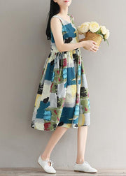 Beautiful floral cotton quilting clothes sleeveless daily summer Dresses - bagstylebliss