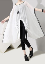 Beautiful quilting clothes plus size Women Fashion Loose Chiffon Sun Protective Blouse - bagstylebliss