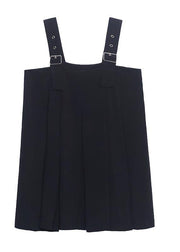Black Age Reducing And Slim Strap Skirt - bagstylebliss