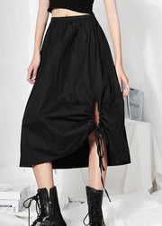 Bohemian Black Casual A Line Summer Skirt