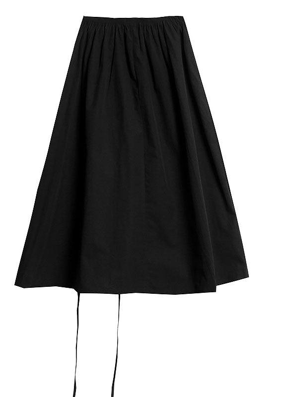 Bohemian Black Casual A Line Summer Skirt