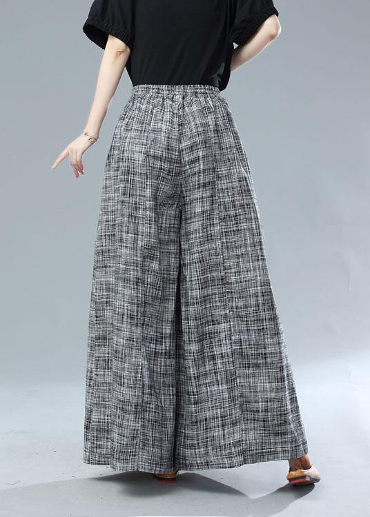 Bohemian Black Pockets Wide Leg Casual Fall Pants - bagstylebliss