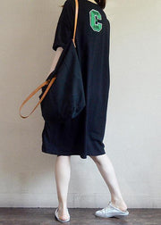 Bohemian Cotton clothes For Women Women Soft Comfortable Printed Split Loose Dress - bagstylebliss