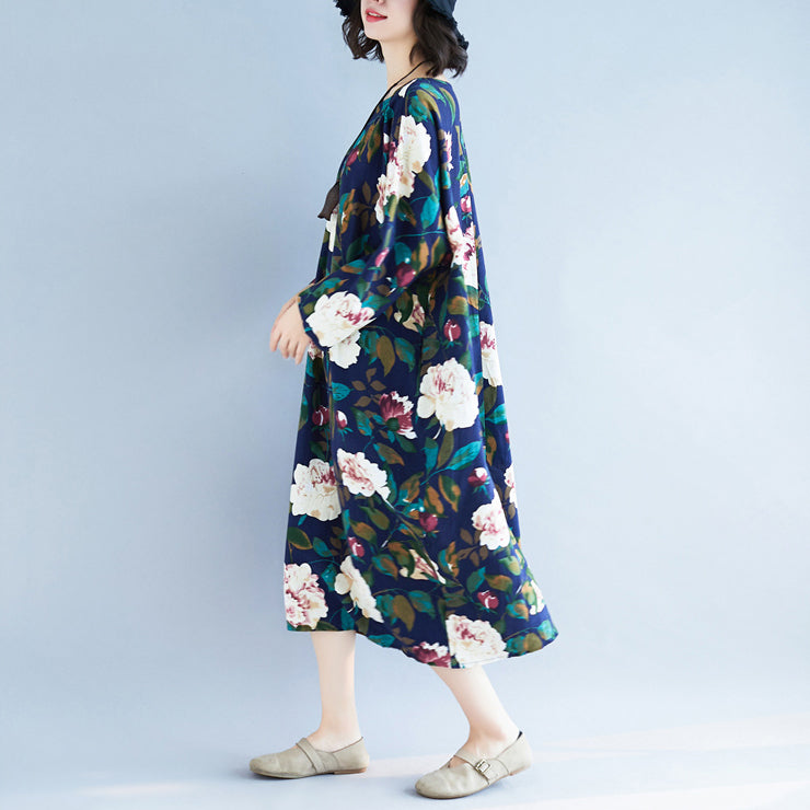 Bohemian floral Chiffon Robes Soft Surroundings Tutorials pockets A Line Dress