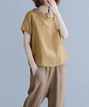 Bohemian khaki clothes For Women Peter pan Collar patchwork Midi shirt - bagstylebliss