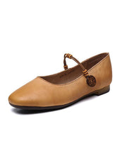 Brown Loafers For Women Genuine Leather Chic Lace Up Loafers - bagstylebliss