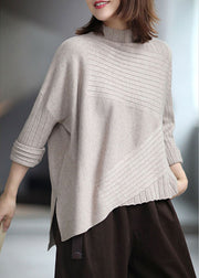 Casual Apricot elegant Turtleneck Casual Fall Sweater