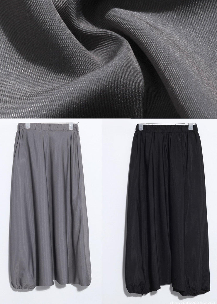 Casual Grey Chiffon lantern Pants Summer - bagstylebliss