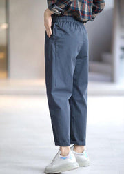 Casual Navy Casual Pockets Tie Waist Harem Fall Pants - bagstylebliss