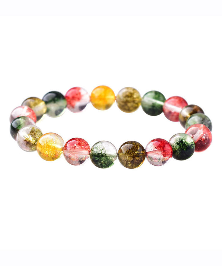 Casual Rainbow Crystal Beaded Bracelet