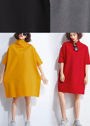 Casual Yellow Pockets Summer Half Sleeve Maxi Dresses - bagstylebliss