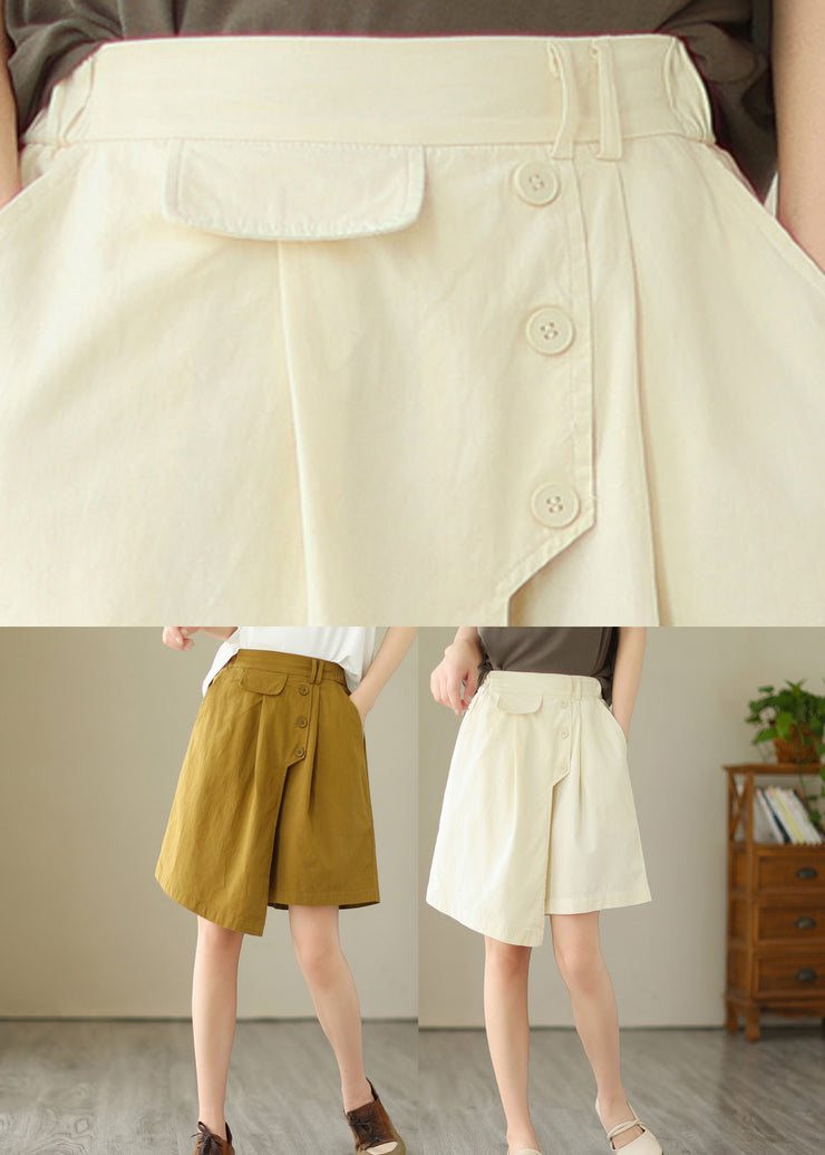 Chic Apricot High Waist Cozy Shorts Summer