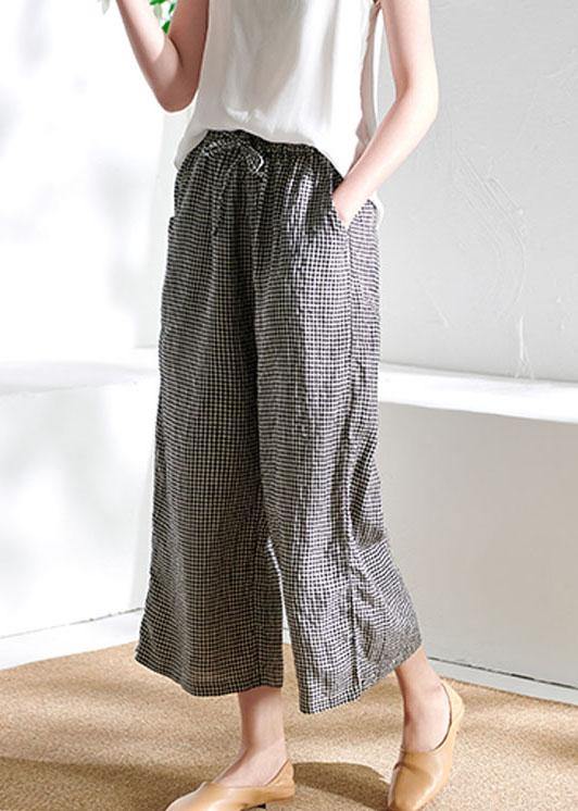 Chic Beige Pockets Casual Wide Leg Summer Pants Linen - bagstylebliss