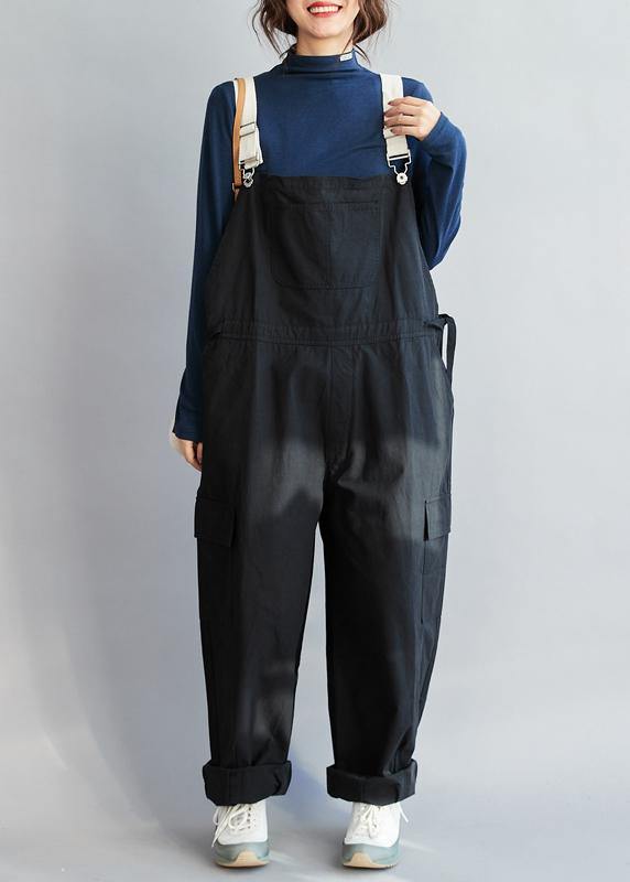 Chic Black Casual Pants Fall Fashion all-match Jumpsuit Pants - bagstylebliss