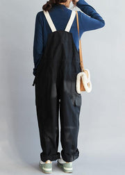 Chic Black Casual Pants Fall Fashion all-match Jumpsuit Pants - bagstylebliss