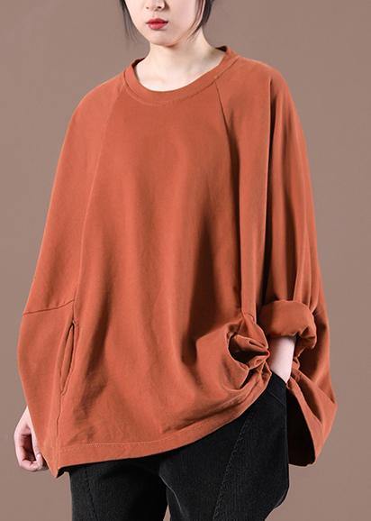 Chic Orange Casual Spring Tops - bagstylebliss