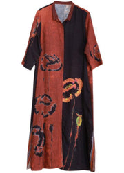 Luxy Black Print Fashion Ideas Half Sleeve Summer Coat Dresses - bagstylebliss