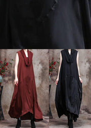 Classy Black Silk Dress Tunics Patchwork Vestidos De Lino Dress - bagstylebliss