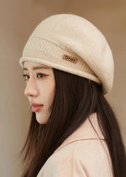 Classy Light Grey Warm Woolen Beret Hat