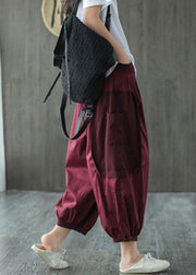 Classy Mulberry Pockets Patchwork lantern Pants Fall - bagstylebliss