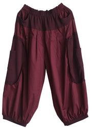 Classy Mulberry Pockets Patchwork lantern Pants Fall - bagstylebliss