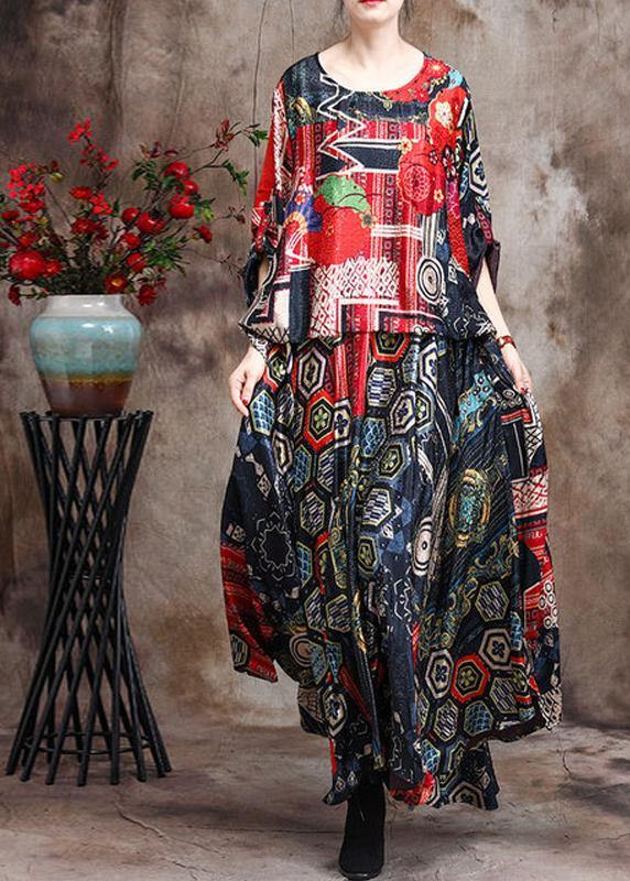 Luxy Asymmetric Silk Dress Print Art Dress - bagstylebliss