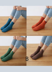 Classy Solid color Cotton Crew Socks