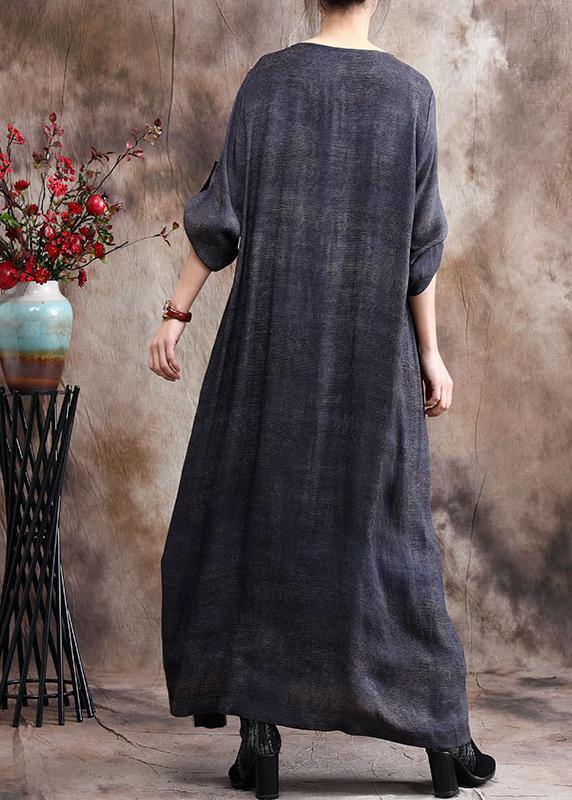 Classy Patchwork Print Maxi Dress Caftan Gown - bagstylebliss