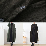 Classy army green  Fashion clothes Inspiration suit collar striped women coats - bagstylebliss