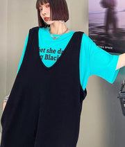 Club Black V Neck Cotton long Maxi Dress - bagstylebliss