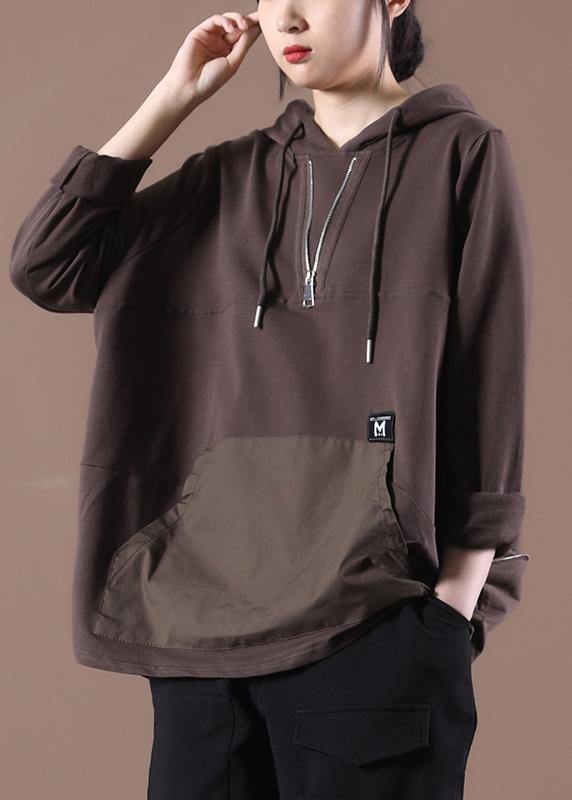 Club Coffee Zippered Pullover Streetwear - bagstylebliss