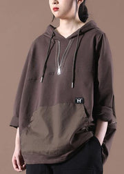 Club Coffee Zippered Pullover Streetwear - bagstylebliss