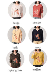 Cozy animal embroidery sweater Loose fitting nude wiled  knit sweat tops o neck - bagstylebliss