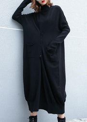 Cozy two ways to wear Sweater weather Moda black Mujer knit dress fall - bagstylebliss