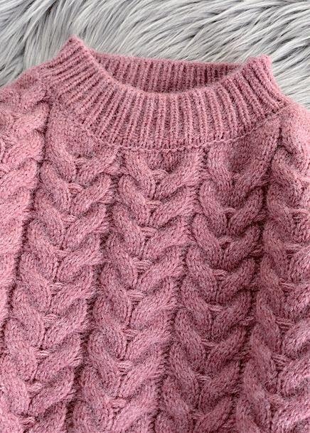 Cute pink Sweater weather Refashion o neck thick Ugly fall sweater dress - bagstylebliss