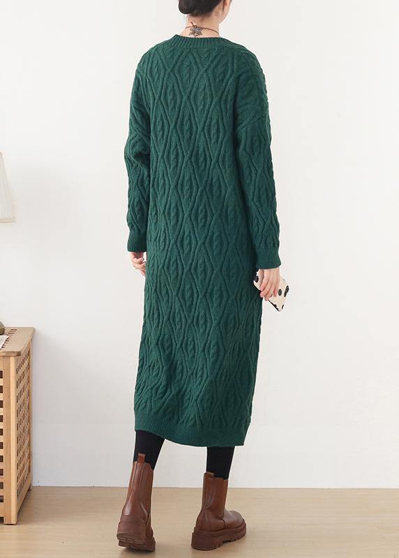 Cute spring knitwear fall fashion green wild sweater coat - bagstylebliss