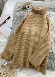Cute yellow knit blouse  high neck plus size fall knit tops - bagstylebliss